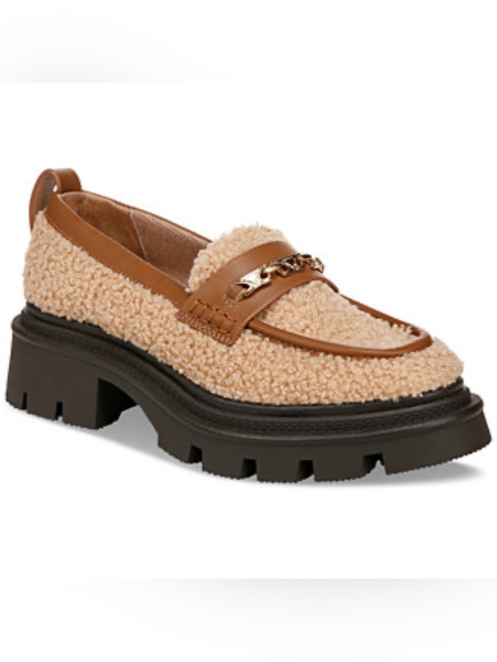 NWOT Circus NY Sam Edelman Pierre Cozy Lug Sole Loafers Shearling 9.5